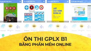 Ôn thi GPLX B1 bằng phần mềm online